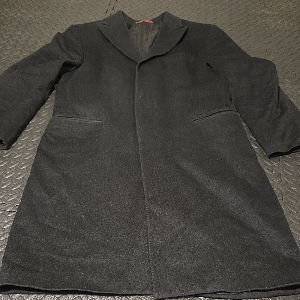 NEXT Men’s Black Wool Blend Coat Size M Classic Tailored